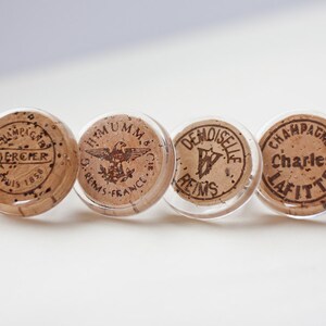 French Champagne Cork Cocktail Ring image 2