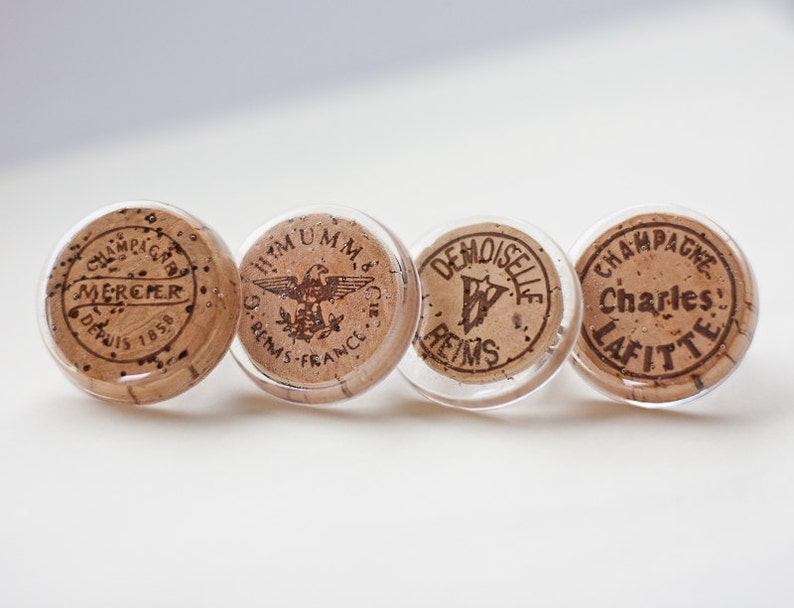 French Champagne Cork Cocktail Ring image 2