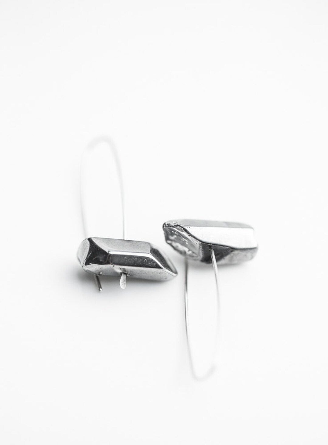 Minimalist Silver Hook Earrings main image 0