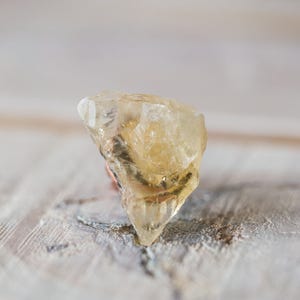 Huge Raw Citrine Ring Adjustable Statement Cocktail Ring OOAK Boho jewelry november birthstone image 2