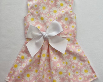 Dog Dress Pretty Pink Daisy Size XS