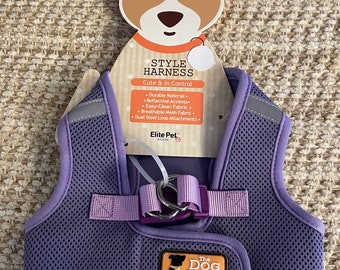 Lovely Lavender Dog Harness Size Small