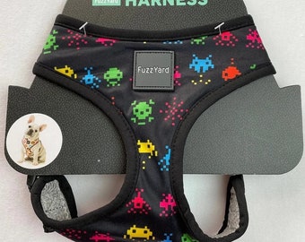 Black Space Raiders Dog Harness Size XS