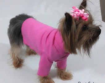 Bubblegum Pink Dog Turtleneck Shirt Clothes Size Medium EB