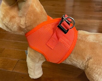 Orange Choke Free Orange Dog Harness Size Small