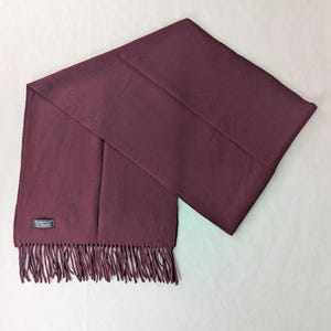BURBERRY London Knit 100% LambsWool Neck Warmer Maroon SCARF