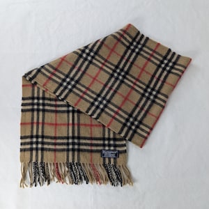 Burberry Classic Check Cashmere Scarf - Beige Unisex Luxury