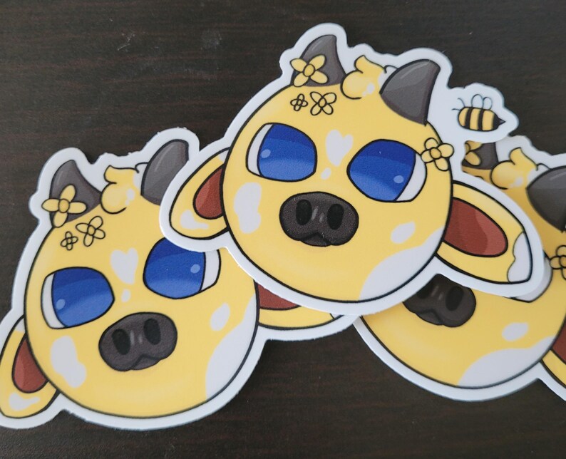 Moobloom Color Minecraft Moobloom Sticker - Etsy