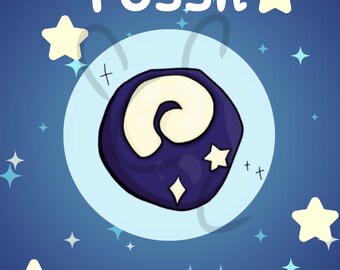 Pin acrílico de fósil