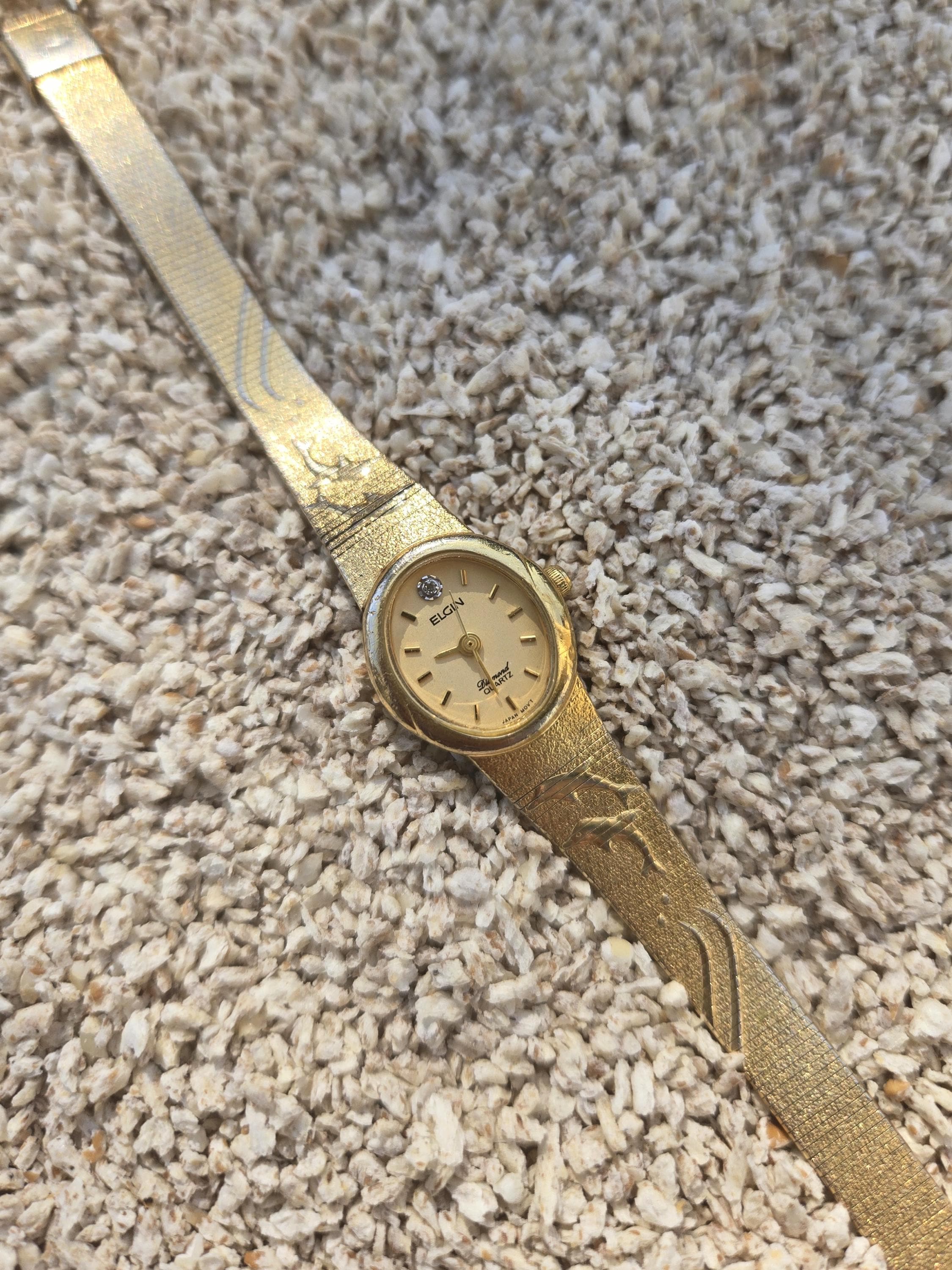 Elgin Gold Dolphin Vintage Watch - Etsy display picture 1