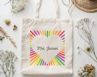 Bolsa de mano personalizada para profesores, bolsa de mano para profesores, regalo de agradecimiento para profesores, bolsas de mano para la vuelta al cole, bolsas de regalo para la escuela, regalo para profesores