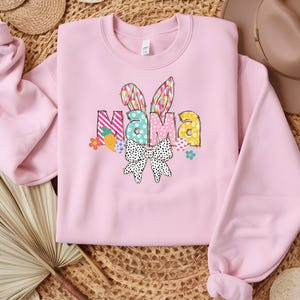 Easter Mama Shirt, Easter Mimi Shirt, Easter Granny Sweater, Easter Mom Sweatshirt,Easter Gift For Mom, Mama Bunny Shirt, Easter Mama Outfit