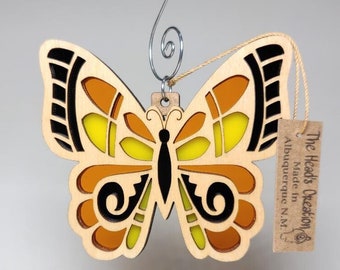 New Mexico Butterfly Suncatcher Ornament