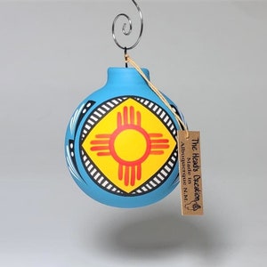 New Mexico Southwest Ornament Turquoise Zia SOLD INDIVIDUALLY