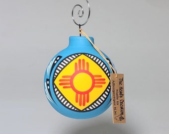 New Mexico Southwest Ornament Turquoise Zia SOLD INDIVIDUALLY