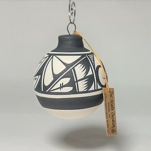 Southwest Ornament Bulb Black SOLD INDIVIDUALLY