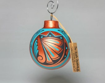 Southwest Ornament Bulb Metallic Copper SOLD INDIVIDUALLY