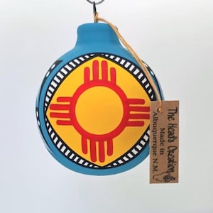 New Mexico Southwest Ornament Turquoise Zia SOLD INDIVIDUALLY