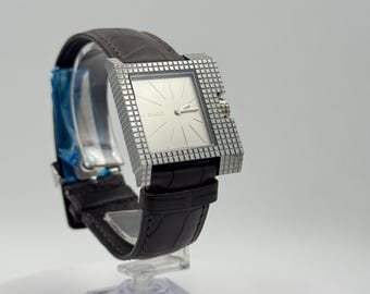 Vintage Gucci Square Watch, Swiss Quartz, Sapphire Crystal