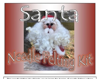 Santa Needle Felting DIY Kit