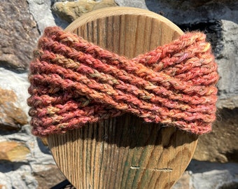 Twisted Alpaca Headband Ear Warmer, Cider Press