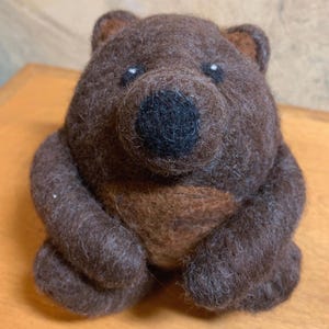 Bear Felting Kit, Needle Felting Kit, DIY Craft Kit