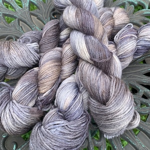 Hand-Dyed Alpaca Yarn – DK Weight, Soft and Natural, Paca Paints “Birches” for Crochet and Knitting