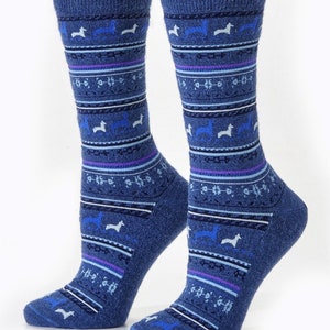 Sokken met alpacaprint, verschillende kleuren