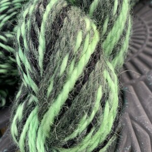 100% Alpaca Yarn, Worsted Weight, Hand Dyed, 165 Yards, 3.5 Ounces, Espiral, &quot;Key Lime&quot;