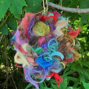 Alpaca Bird Nesting Ball in Fun Colors