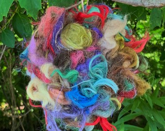 Alpaca Bird Nesting Ball in Fun Colors