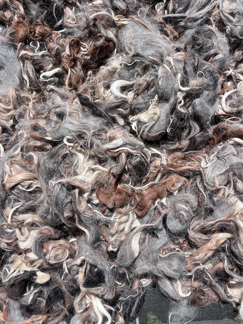 Alpaca and Llama Fiber Stuffing – 8 ounces - Farm Seconds for Felting, Pet Beds, Nesting Balls