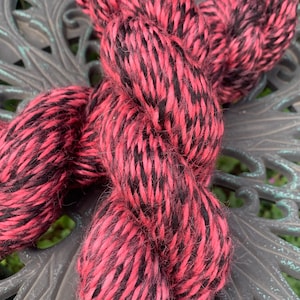 100% Alpaca Yarn, Worsted Weight, Hand Dyed, 165 Yards, 3.5 Ounces, Espiral, &quot;Black Forest&quot;