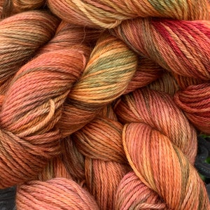 Hand-Dyed Alpaca Yarn – DK Weight, Soft and Natural, Paca Paints “Cider Press” for Crochet and Knitting