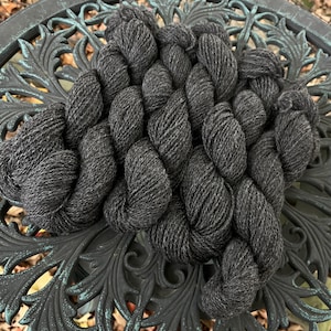 Natural Grey Alpaca Yarn, Worsted Weight, Bucky, Largo, Derecho