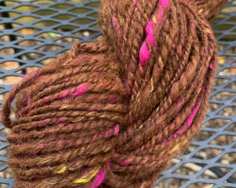 Hand Spun Alpaca Yarn, Two Ply, Worsted Weight Yarn, Knitting, Crocheting, Weaving Yarn