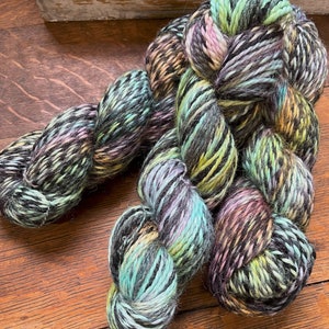 100% Alpaca Yarn, Worsted Weight, Hand Dyed, 165 Yards, 3.5 Ounces, Espiral, "Atlantis"