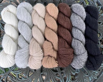 Hilo 100% alpaca - Grosor Simplemente Worsted - 165 yardas - Variedad de colores