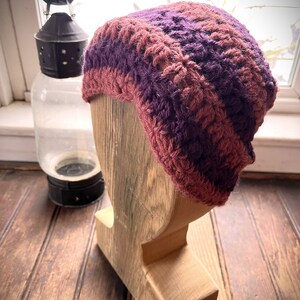 Star Stitch Striped Alpaca Cap, Warm Winter Hat, 100% Alpaca Beanie
