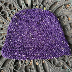 Purple Alpaca Tweed Hat