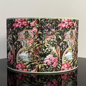 Paralume da giardino con fiori rosa - Mystical Home Decor