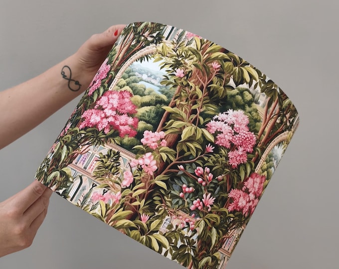 Pink Flower Garden Lampshade: Mystical Home Decor