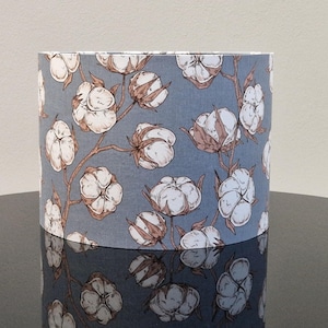 Paralume fatto a mano con fiori di cotone - LAMPARiOMA Luxury Decor