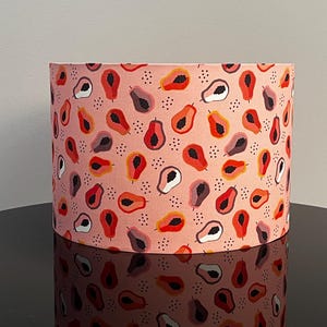 Paralume di lusso in papaya rosa - Decorazione per la casa LAMPARiOMA realizzata a mano