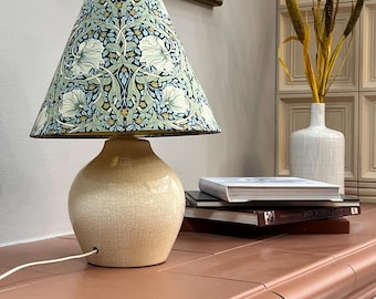 William Morris Inspired Pimpernel Gold-Lined Empire Lampshade