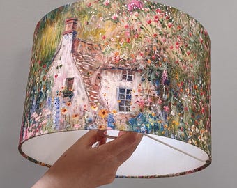 Monet-Inspired Handmade Lampshade | Magnificent Painting Design