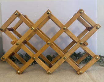 Collapsible Accordion Wine Rack