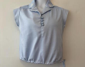 Collegian of California blue striped top