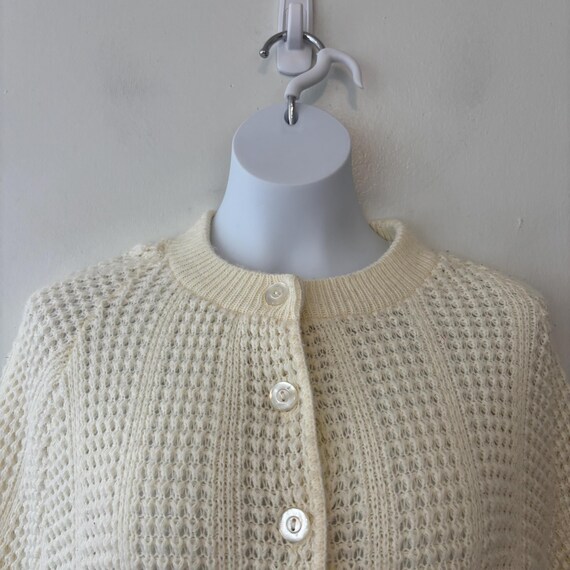 College Point cardigan cape knit ivory View 4