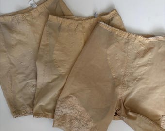 Lot of vintage Vanity Fair shapewear girdles nude beige medium